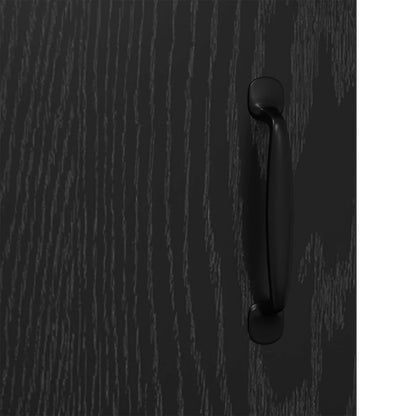 vidaXL Sideboard Black oak 34 x 90 x 80 cm Engineered Wood