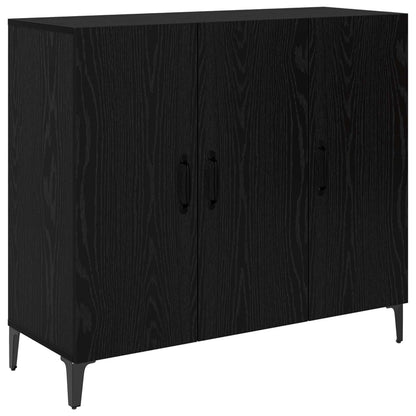 vidaXL Sideboard Black oak 34 x 90 x 80 cm Engineered Wood