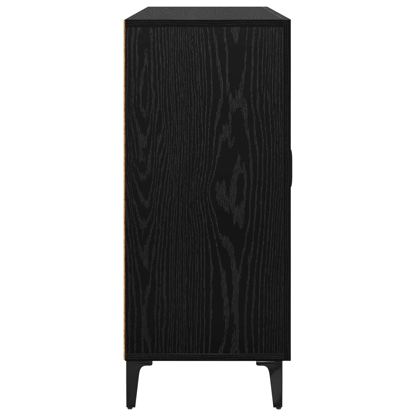 vidaXL Sideboard Black oak 34 x 90 x 80 cm Engineered Wood