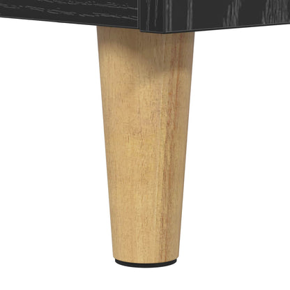vidaXL Sideboard Black Oak 69.5 x 32.5 x 90 cm Engineered wood