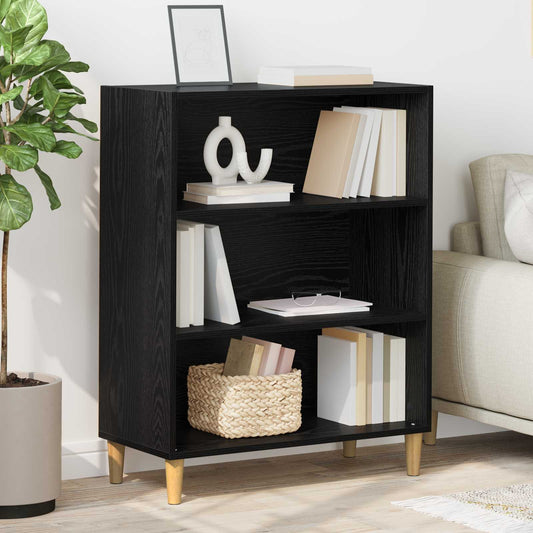 vidaXL Sideboard Black Oak 69.5 x 32.5 x 90 cm Engineered wood