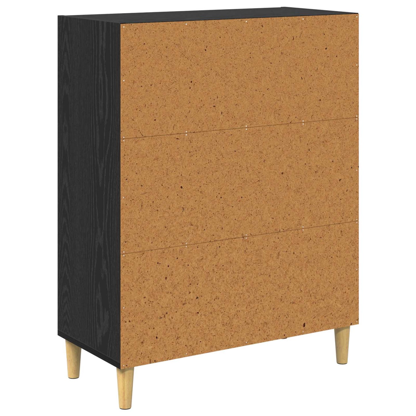 vidaXL Sideboard Black Oak 69.5 x 32.5 x 90 cm Engineered wood