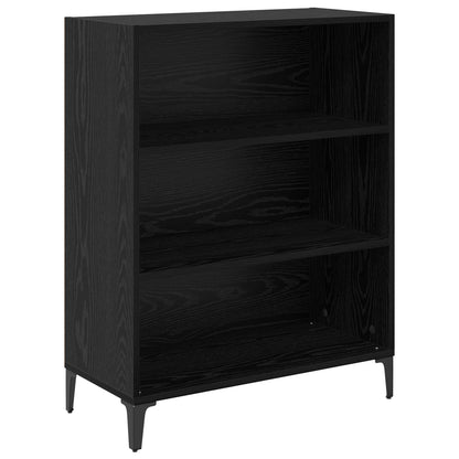 vidaXL Sideboard Black Oak 69.5 x 32.5 x 90 cm Engineered Wood