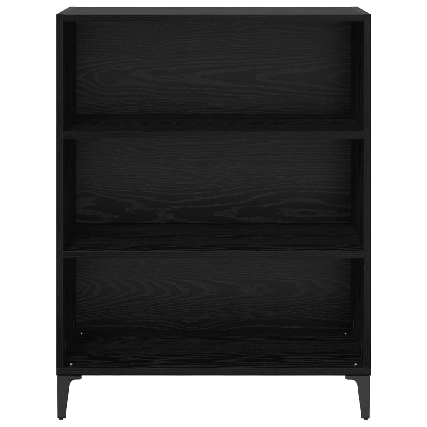vidaXL Sideboard Black Oak 69.5 x 32.5 x 90 cm Engineered Wood