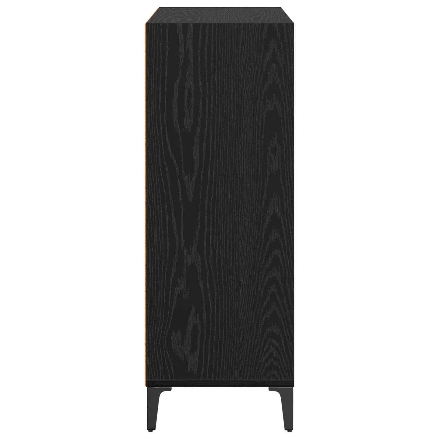 vidaXL Sideboard Black Oak 69.5 x 32.5 x 90 cm Engineered Wood