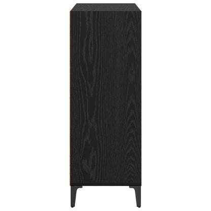 vidaXL Sideboard Black Oak 69.5 x 32.5 x 90 cm Engineered Wood