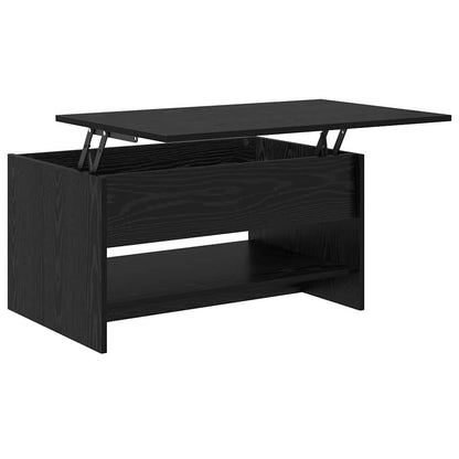 vidaXL Coffee Table Black Oak 80 x 50.5 x 41.5 cm Engineered Wood