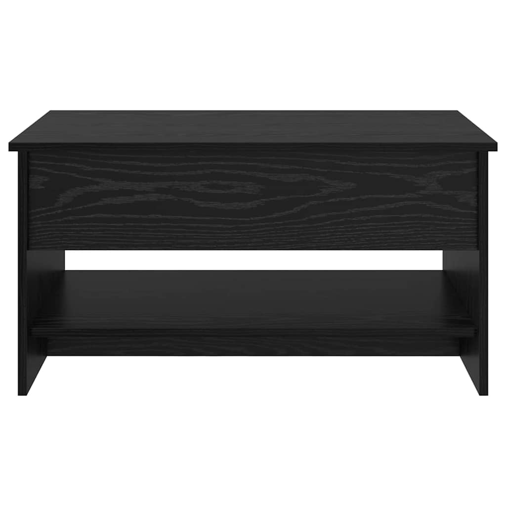 vidaXL Coffee Table Black Oak 80 x 50.5 x 41.5 cm Engineered Wood