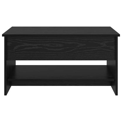 vidaXL Coffee Table Black Oak 80 x 50.5 x 41.5 cm Engineered Wood