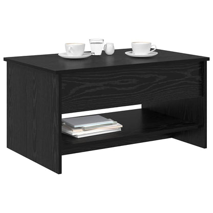 vidaXL Coffee Table Black Oak 80 x 50.5 x 41.5 cm Engineered Wood