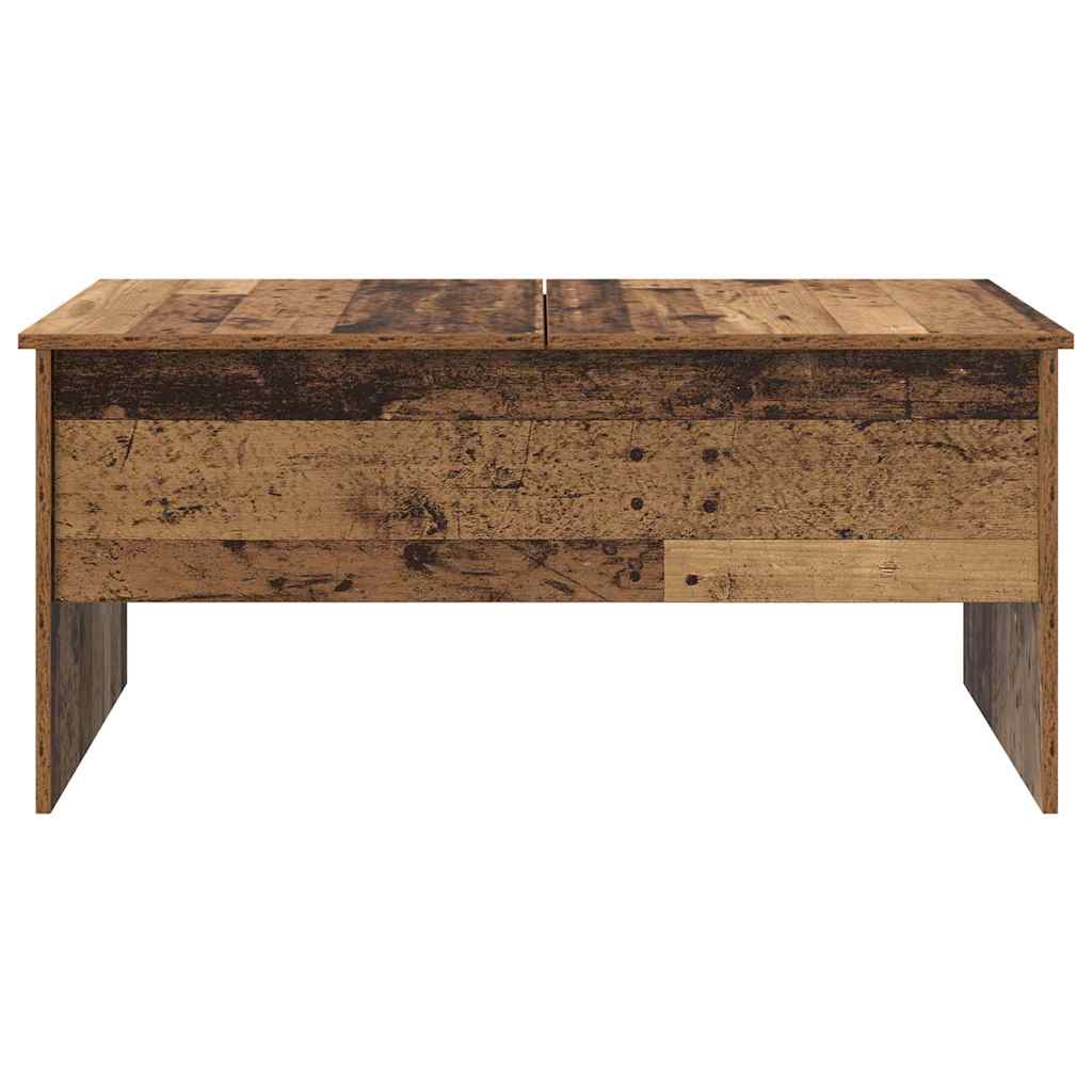 vidaXL Coffee Table Old Wood 102 x 50.5 x 46.5 cm Engineered Wood