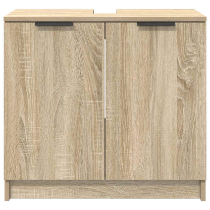 vidaXL Bathroom Cabinet Sonoma Oak 64.5 x 33.5 x 59 cm Engineered Wood