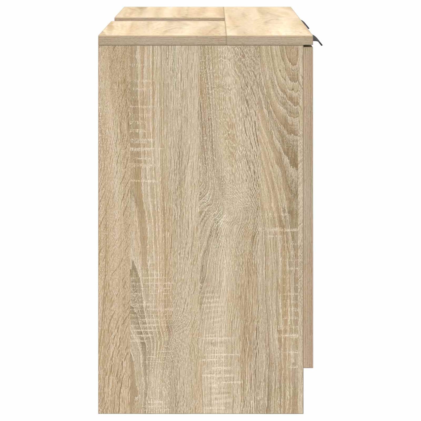 vidaXL Bathroom Cabinet Sonoma Oak 64.5 x 33.5 x 59 cm Engineered Wood