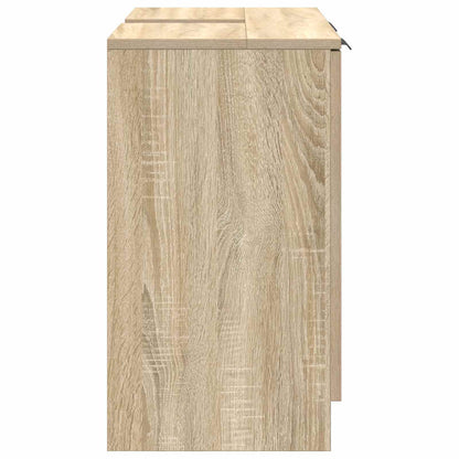 vidaXL Bathroom Cabinet Sonoma Oak 64.5 x 33.5 x 59 cm Engineered Wood