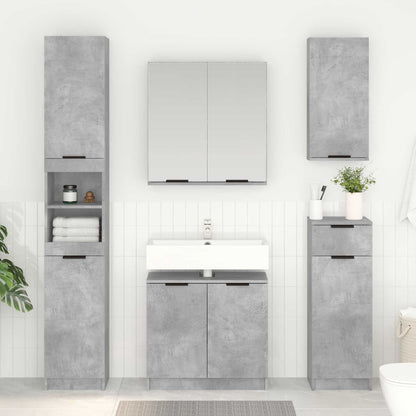 vidaXL Bathroom Cabinet Concrete Grey 64.5 x 33.5 x 59 cm