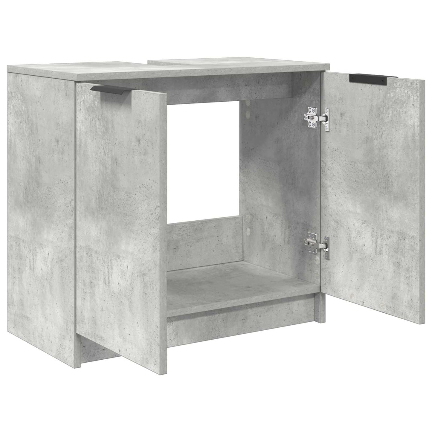 vidaXL Bathroom Cabinet Concrete Grey 64.5 x 33.5 x 59 cm