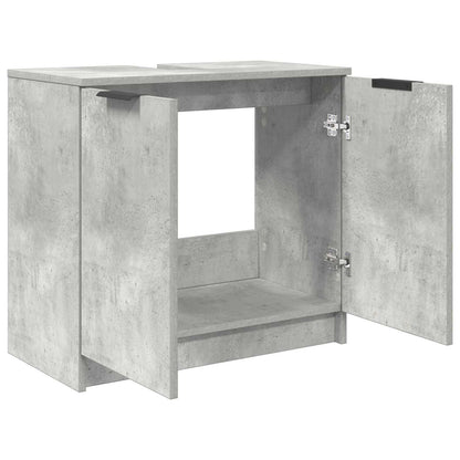 vidaXL Bathroom Cabinet Concrete Grey 64.5 x 33.5 x 59 cm