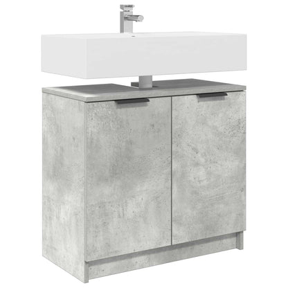 vidaXL Bathroom Cabinet Concrete Grey 64.5 x 33.5 x 59 cm