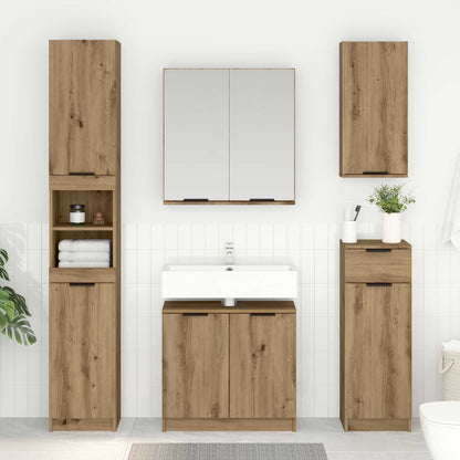 vidaXL Bathroom Cabinet Artisan Oak 64.5 x 33.5 x 59 cm