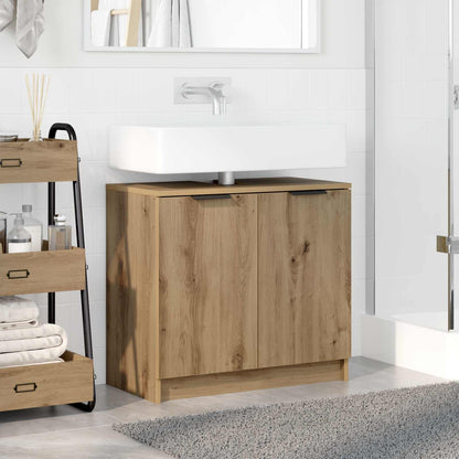 vidaXL Bathroom Cabinet Artisan Oak 64.5 x 33.5 x 59 cm