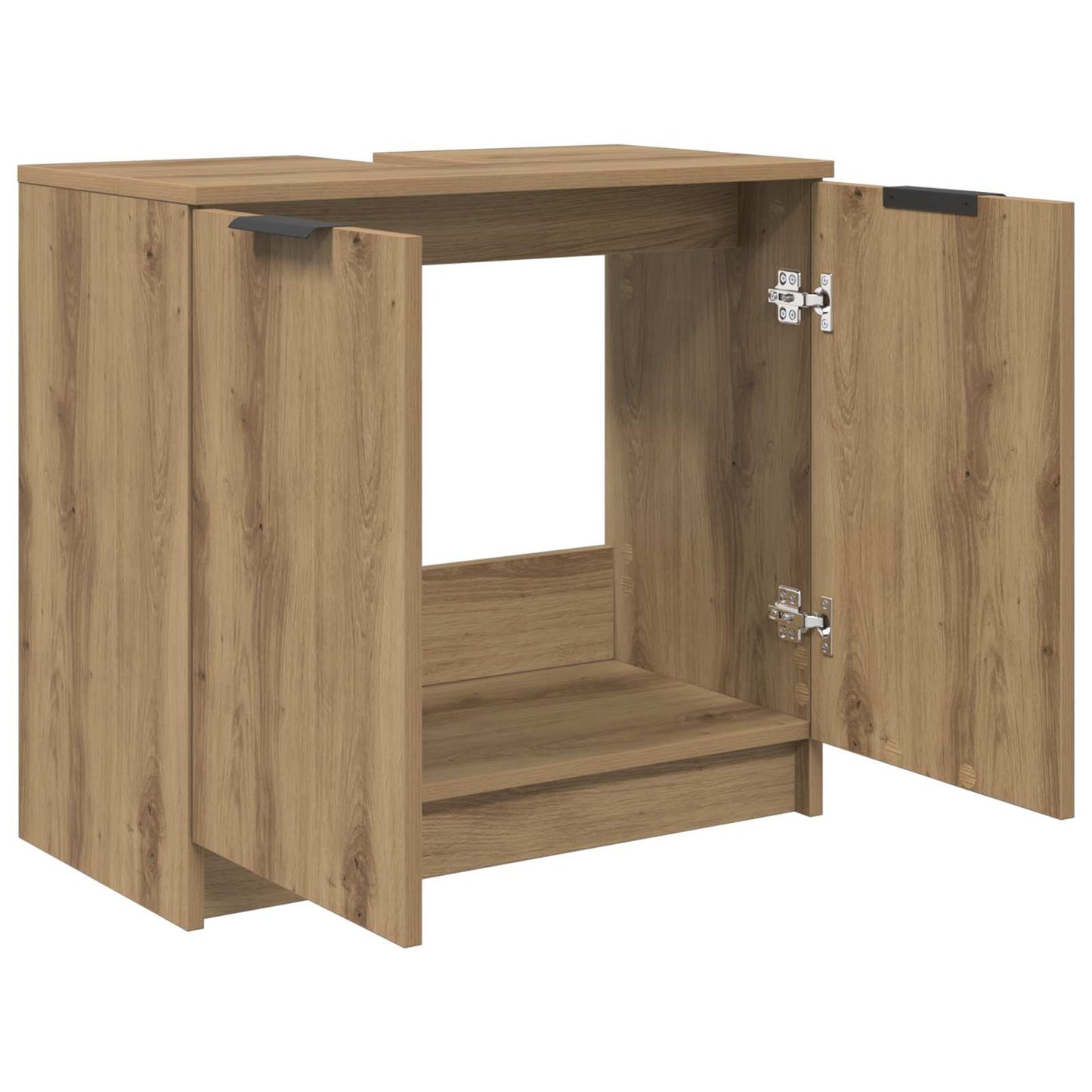 vidaXL Bathroom Cabinet Artisan Oak 64.5 x 33.5 x 59 cm