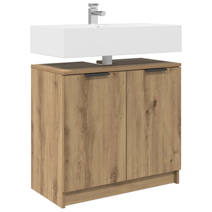vidaXL Bathroom Cabinet Artisan Oak 64.5 x 33.5 x 59 cm