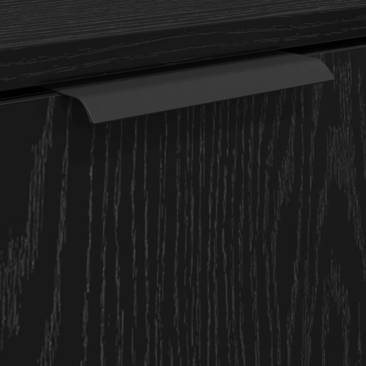 vidaXL Bathroom Cabinet Black Oak 64.5 x 33.5 x 59 cm Engineered Wood