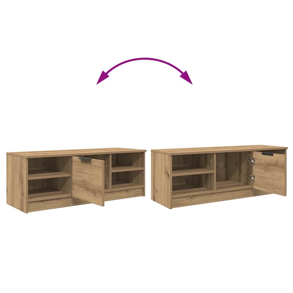 vidaXL TV Cabinet 102 x 35 x 36.5 cm Artisan Oak Engineered Wood