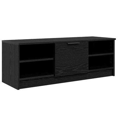 vidaXL TV Cabinet 102 x 35 x 36.5 cm Black Oak Engineered Wood