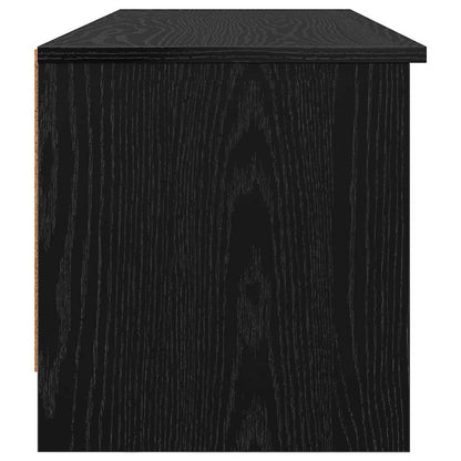 vidaXL TV Cabinet 102 x 35 x 36.5 cm Black Oak Engineered Wood