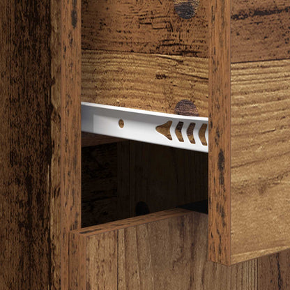 vidaXL Sideboard with Drawer Old Wood 60 x 30 x 70 cm Engineered Wood