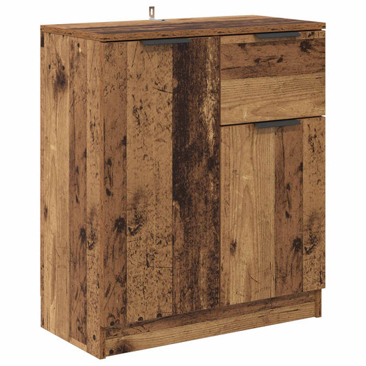 vidaXL Sideboard with Drawer Old Wood 60 x 30 x 70 cm Engineered Wood