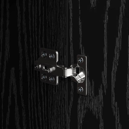 vidaXL Sideboard Black Oak 60 x 30 x 70 cm Engineered Wood