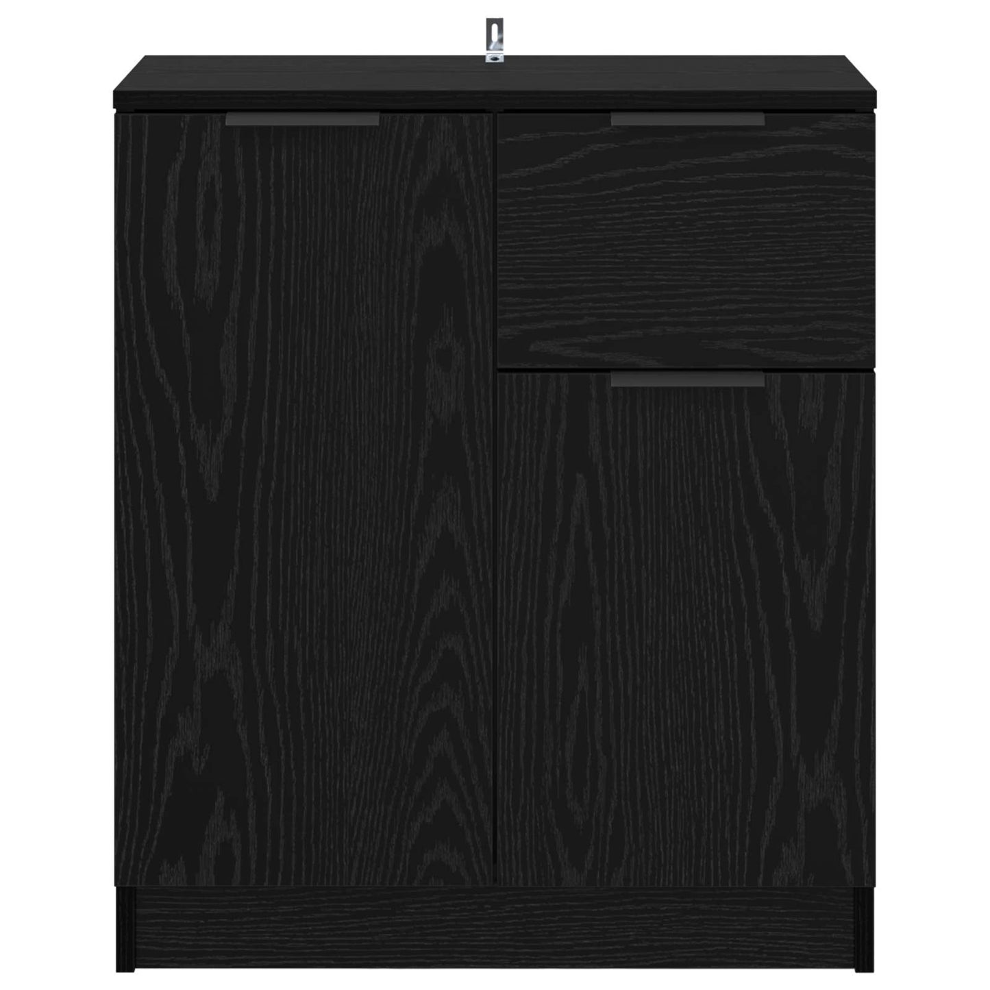 vidaXL Sideboard Black Oak 60 x 30 x 70 cm Engineered Wood