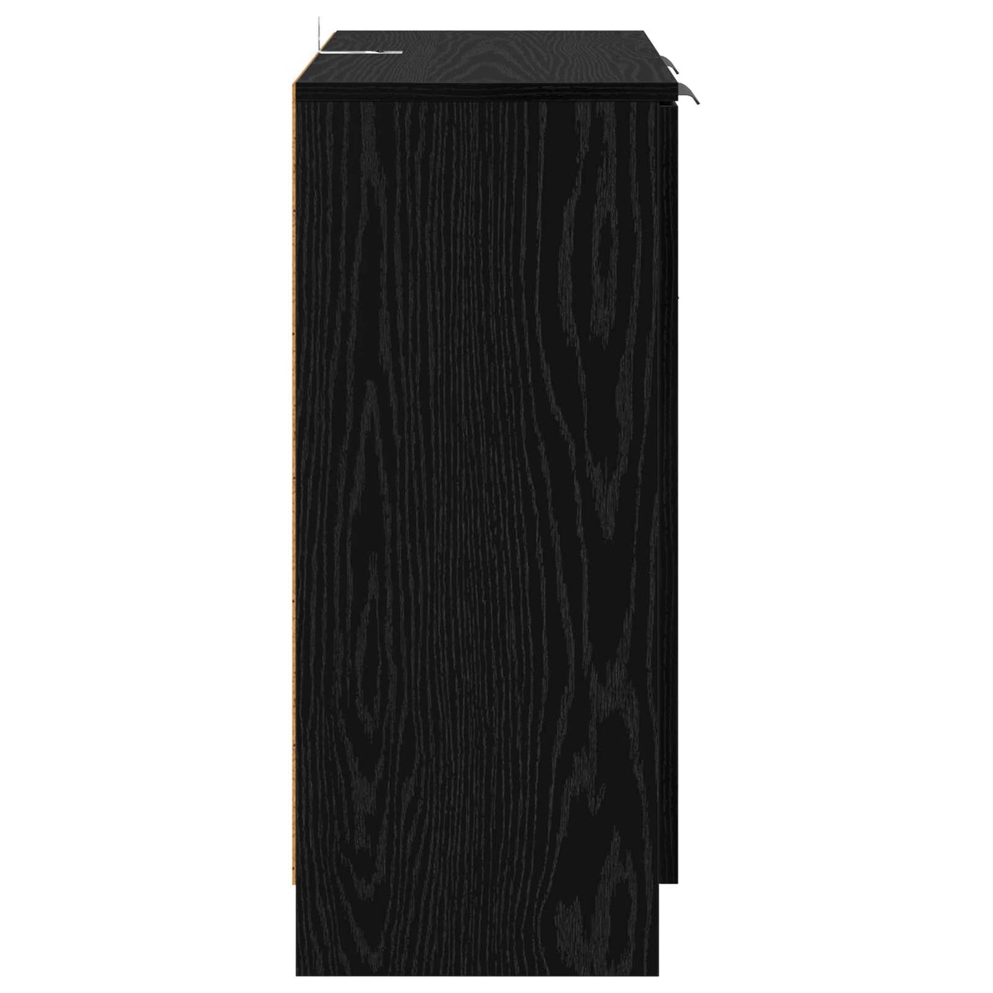 vidaXL Sideboard Black Oak 60 x 30 x 70 cm Engineered Wood