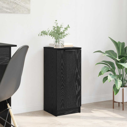 vidaXL Sideboard Black Oak 30 x 30 x 70 cm Engineered Wood