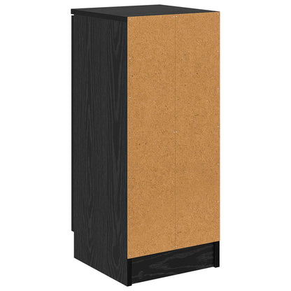 vidaXL Sideboard Black Oak 30 x 30 x 70 cm Engineered Wood