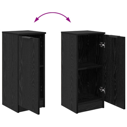 vidaXL Sideboard Black Oak 30 x 30 x 70 cm Engineered Wood