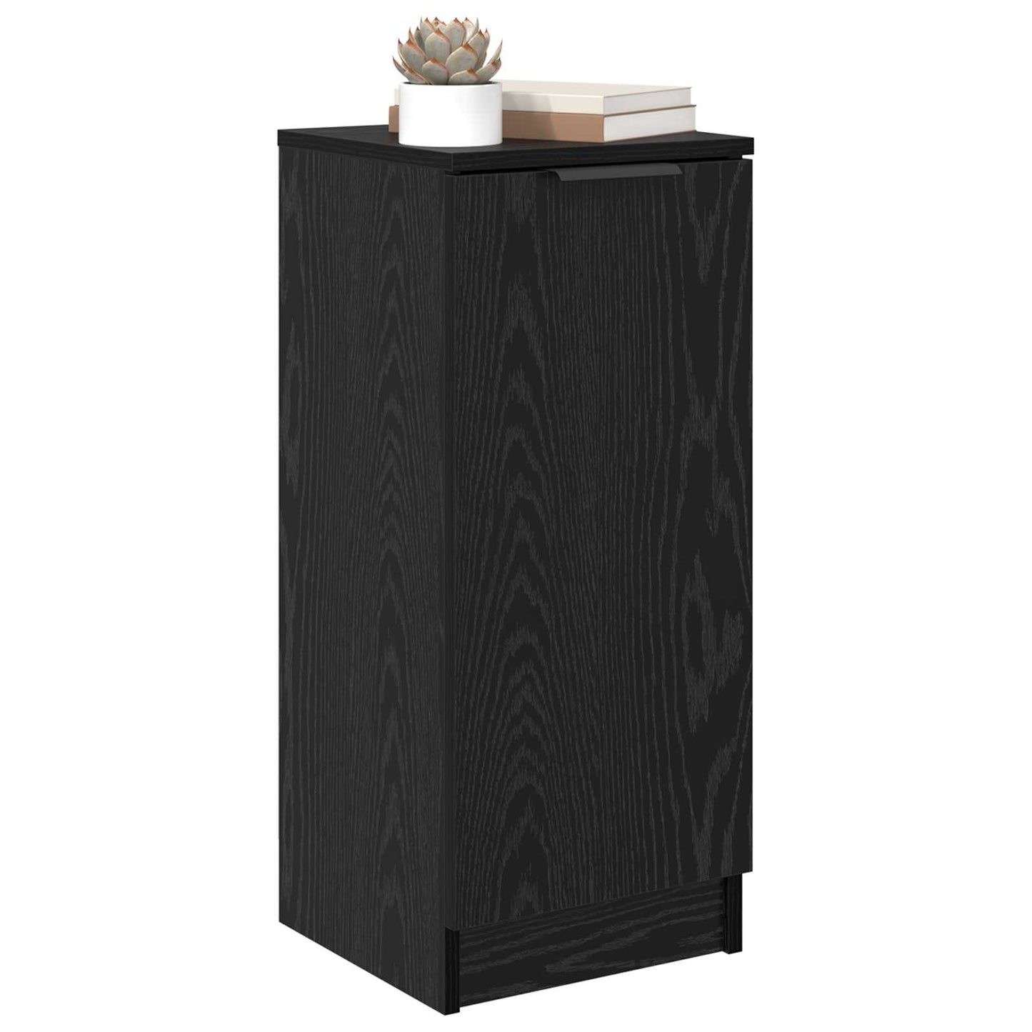 vidaXL Sideboard Black Oak 30 x 30 x 70 cm Engineered Wood