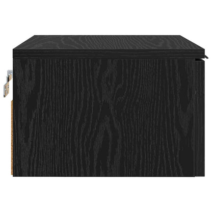 vidaXL Bedside Cabinet 2 pcs Black Oak 34 x 30 x 20 cm Engineered Wood