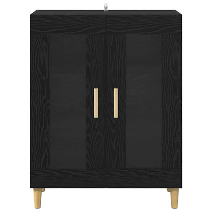 vidaXL Sideboard Black Oak 69.5 x 34 x 90 cm Engineered Wood