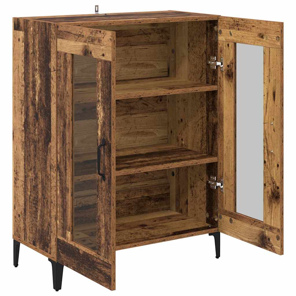 vidaXL Sideboard Old Wood 69.5 x 34 x 90 cm Engineered Wood and Iron