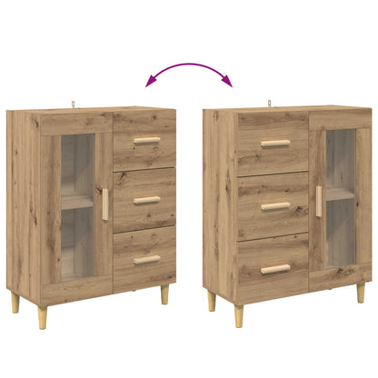 vidaXL Sideboard Artisan Oak 69.5 x 34 x 90 cm Engineered Wood