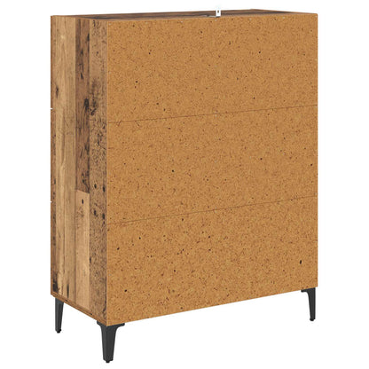 vidaXL Sideboard Old Wood 69.5 x 34 x 90 cm Engineered Wood and Iron