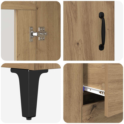 vidaXL Sideboard Artisan Oak 69.5 x 34 x 90 cm