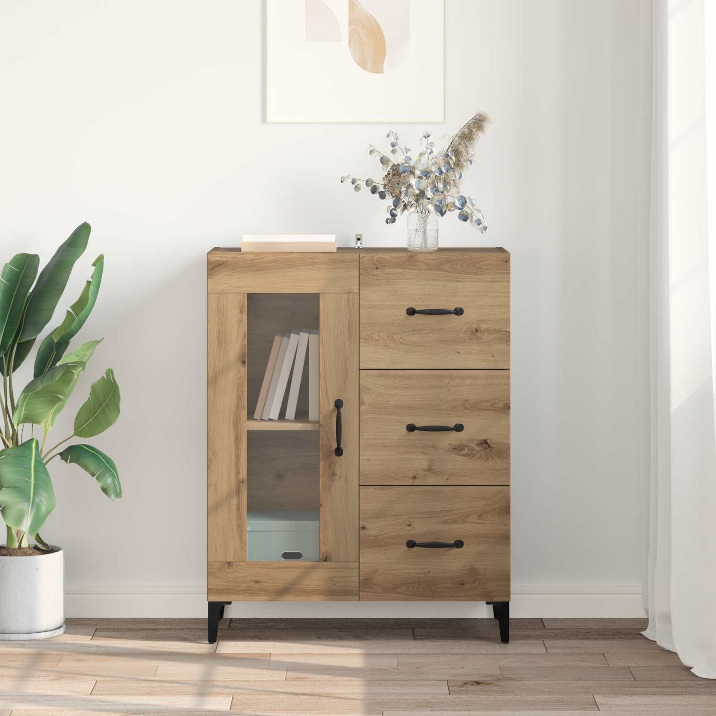 vidaXL Sideboard Artisan Oak 69.5 x 34 x 90 cm