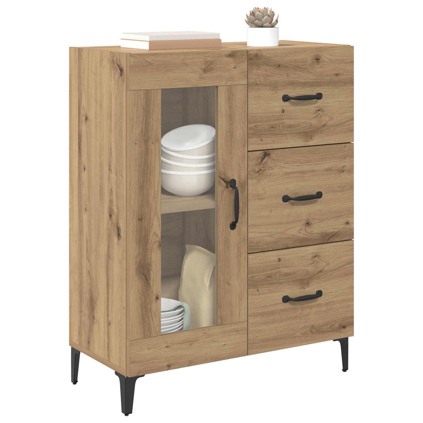 vidaXL Sideboard Artisan Oak 69.5 x 34 x 90 cm