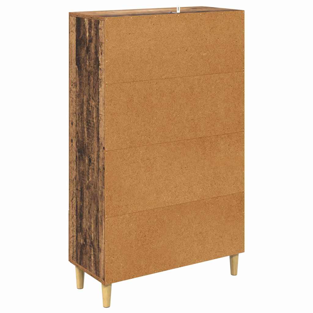 vidaXL Highboard with Drawer Old Wood 70 x 31 x 115 cm Engineered Wood