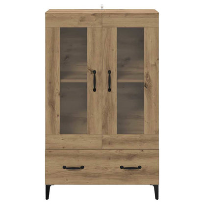 vidaXL Highboard Artisan Oak 70 x 31 x 115 cm Engineered Wood and Iron