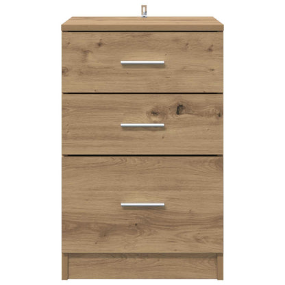 vidaXL Bedside Cabinet Artisan Oak 40 x 40 x 63 cm Engineered Wood